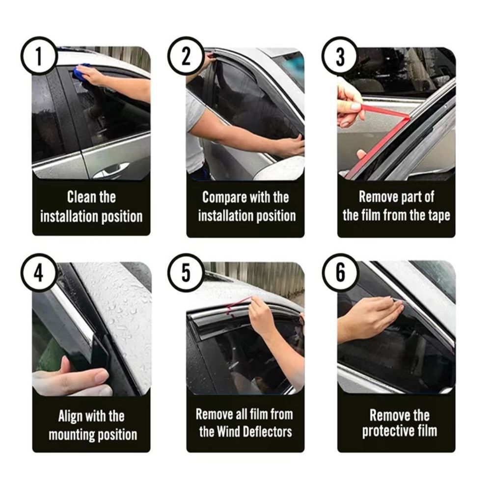 Una generación para Honda Accord honda ACCORD 2023 deflector de ventana lateral