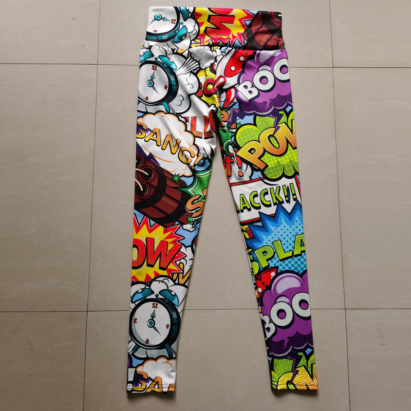 Classic Style Printing Chlorinated Fiber Polyester Active Bottoms Jogger Pants display picture 8