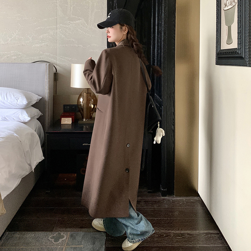 长款西装风衣外套女2025秋季新款今年流行爆款设计感超火休闲大衣|undefined