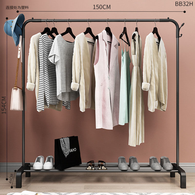 보통 두께 - 150CM 검정색 양면