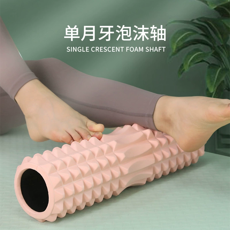 EVA однополумесяц пузырьковый вал профессиональный булава йога ролик для расслабления мышц ног растяжение фитнес-оборудование
