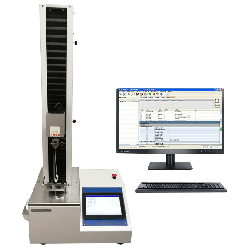 Одноколонная электронная машина для испытания на растяжение пластиковая пленка Тестер прочности на растяжение многофункциональная электронная машина