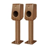 No. 2 wood color two-way test speaker with feet set
