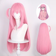 ファッションアニメ孤独ロック新番后藤独cosかつらピンク长髪后藤一里cosかつら