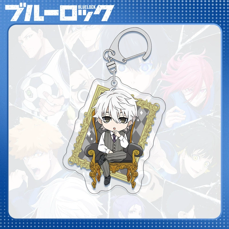 Acrylic Keychain (Blue Lock) Blue Prison Key Bin, double-sided 6 cm, D-system compatible