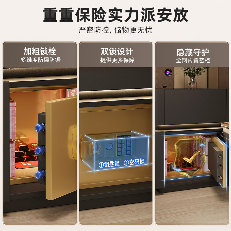 Una caja fuerte inteligente de cabezal de cama en 2025 nueva caja fuerte de cabezal de cama de carga inalámbrica multifuncional avanzada