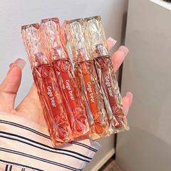 Gege bear戈戈小熊晶透鑽光鏡面唇釉滋潤透明玻璃唇口紅學生唇蜜