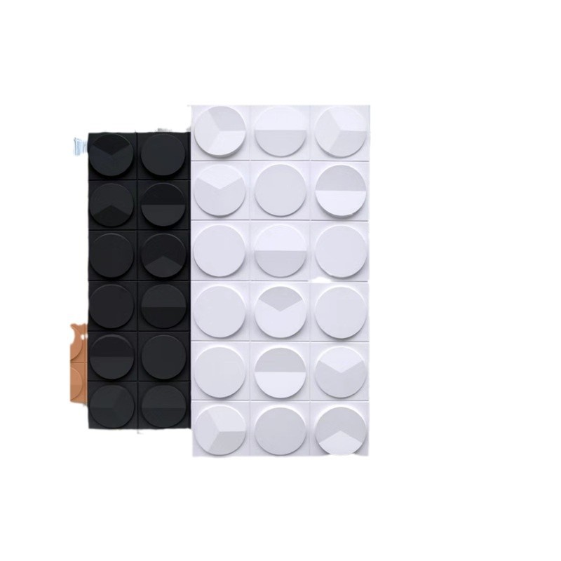 Pu Componente de reloj Ladrillo geométrico 3D Componente tridimensional Ladrillo redondo grande Ladrillo cultural ligero pared de fondo Decoración de cabeza de puerta de piel de piedra