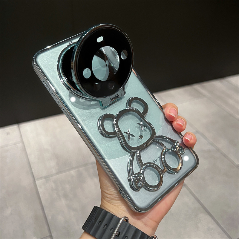 El nuevo soporte de lente abatible Huawei Mate60Pro del oso de arenas movedizas es adecuado para Huawei Mate60 para hombres y mujeres