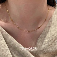 高级感猪鼻子细款颈链女2025年新款通勤百搭精致项链choker配饰