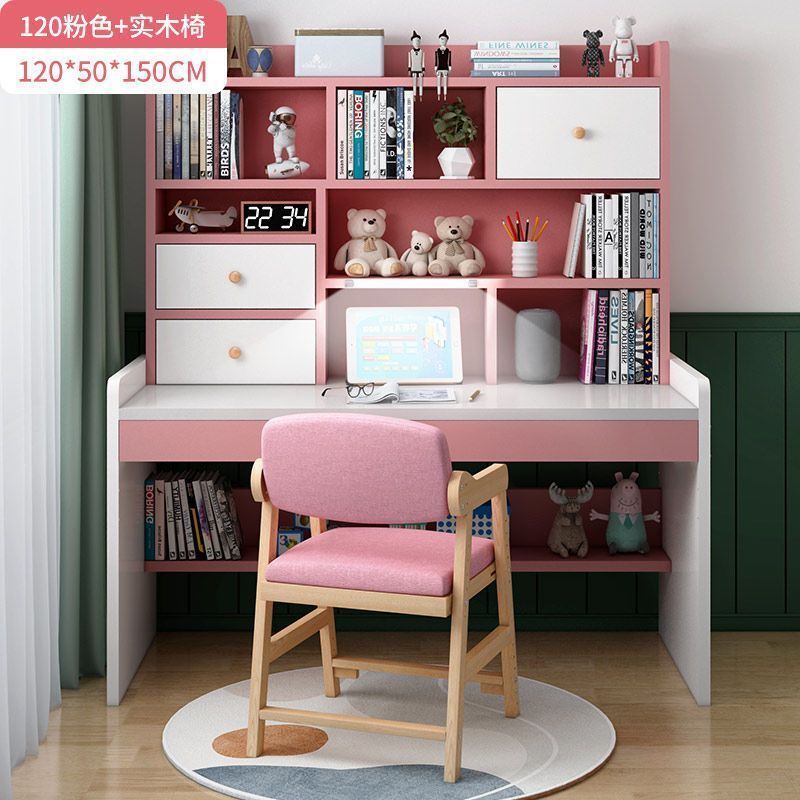 120 핑크 + 원목 의자 + 눈 보호 램프