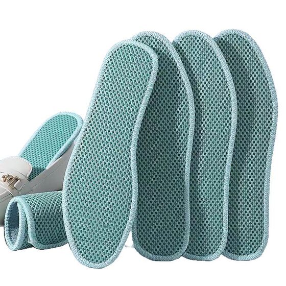 Bamboo charcoal deodorant insoles for men and women mesh to foot odor breathable sweat factory wholesale comfortable sports fragrance insoles