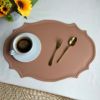 European -style retro imitation citrus water insulation pad waterproof oil and easy Christmas leather cushion household INS wind Western food hotel meal cushion