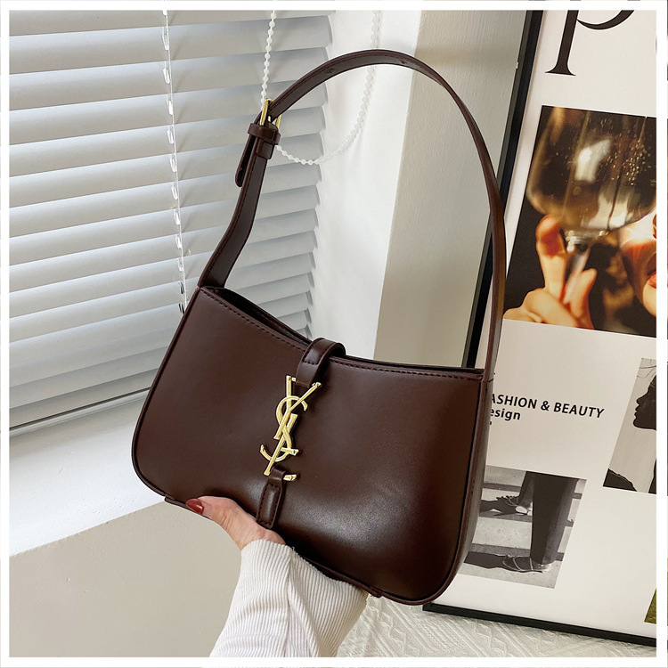外贸女包新款感时尚腋下包流行百搭单肩包PU leather women's bag|undefined