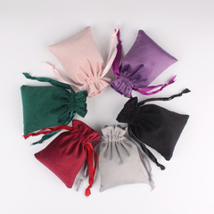 High-quality velvet bag, silk velvet accessories bundle pocket, jewelry gift bag, drawstring gift bag, cosmetics wholesale