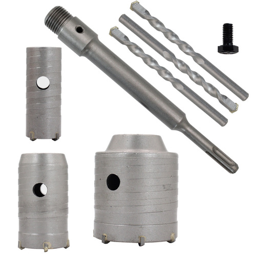 Wall hole opener manufacturer direct sales square handle round handle long hexagonal carbide drill bit electric hammer impact drill bit