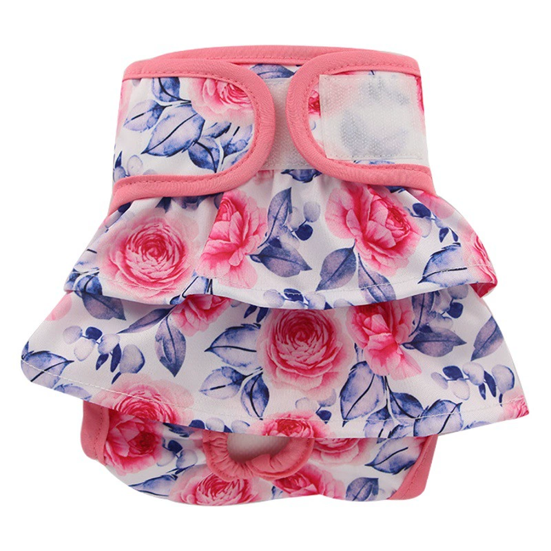 Юбки штаны для домашних животных Чайка Бей Амазонка Новые гигиенические штаны для суки Защитные тканевые подгузники для собак Менингиальные штаны