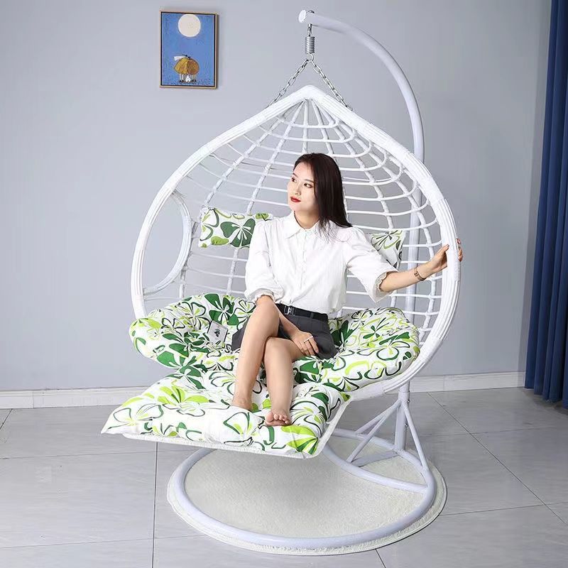 Romántica cesta de caña silla de cama cama de cuna balcón swing silla de mecedora de adultos al aire libre silla de perezoso interior nido de pájaros