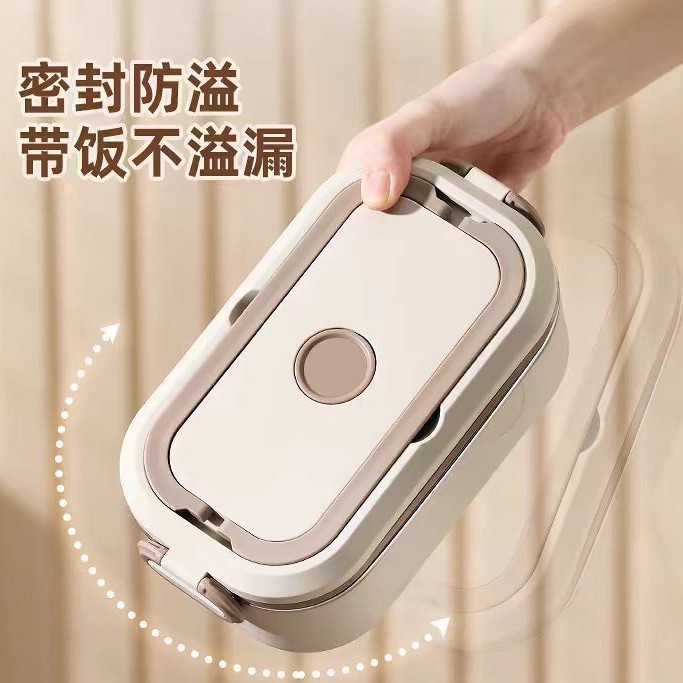 caja de almuerzo de aislamiento térmico de acero inoxidable horno de microondas calefacción portátil de gran capacidad multicapa de oficina doméstica estudiante caja de almuerzo