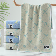 New Fashion V-Shape Honeycomb Cotton Home Use Adult Face Towel Couple Style Soft Absorbent Home Use Cleansing Towel