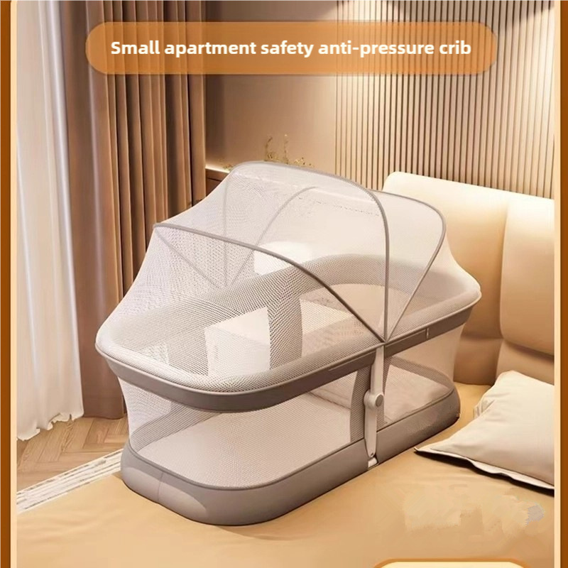 Anti-Pressure Baby Bedside Bed Newborn Bed Fence Removable Folding Baby Multi-Functional Four-In-One Bed Guardrail