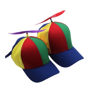 European and American creative detachable propeller bamboo dragonfly baseball cap spring and summer children's sunshade parent-child cap cross-border