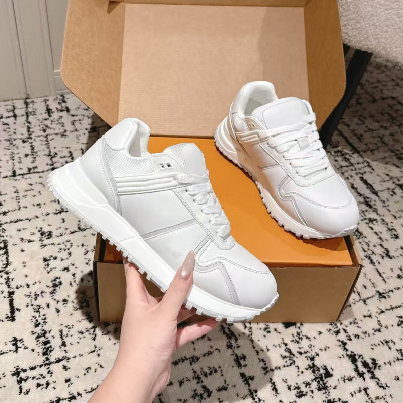 High-End 2025 New Model Genuine Leather Thick-Soled Dad Sneakers for Men and Women, Couple Style Casual Sports Shoes, Chunky White Sneakers High-End 2025 New Model Genuine Leather Thick-Soled Dad Sneakers for Men and Women, Couple Style Casual Sports Shoes, Chunky White Sneakers