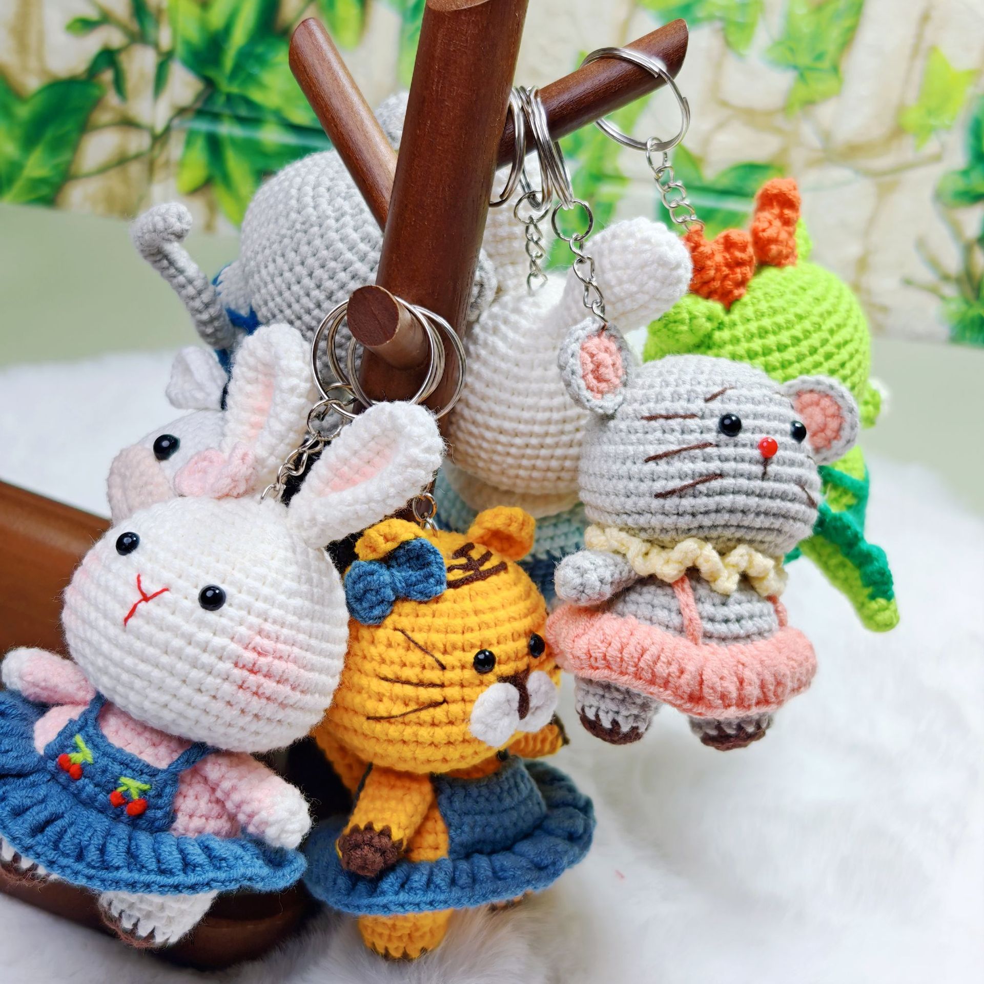 Colgante del zodiaco tejido a mano, muñeco de ganchillo hecho a mano, regalo lindo y personalizado, venta al por mayor y al por menor