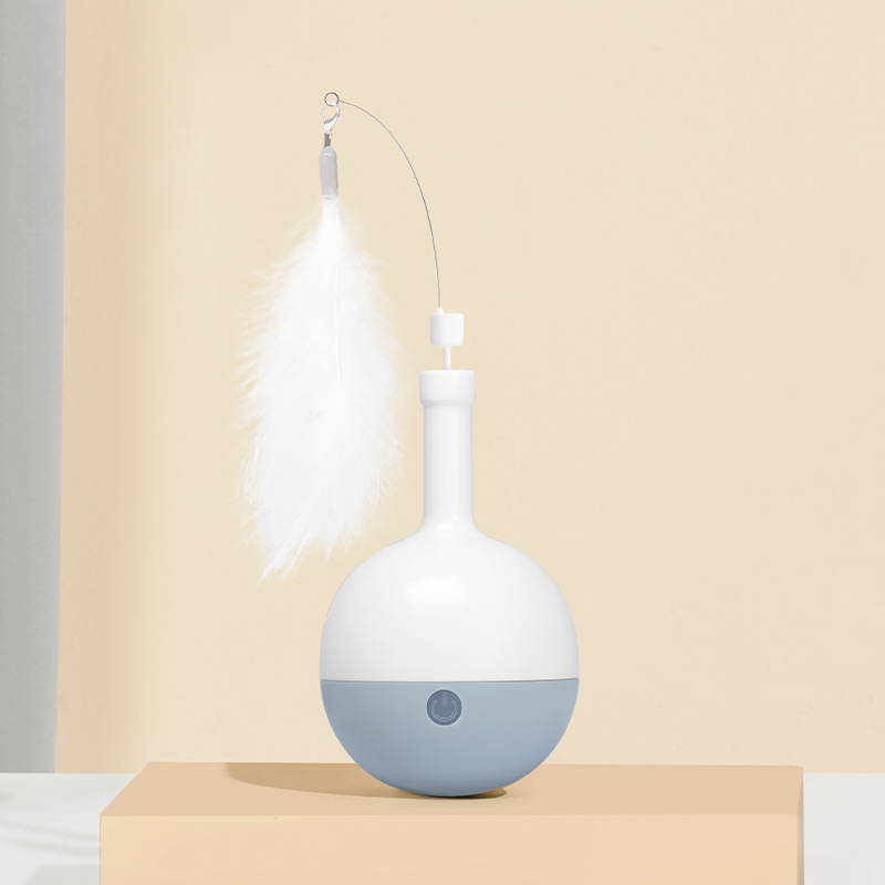 Botella de vino simple gato juguete resistente a los mordiscos gato divertido palo gato comida eléctrica Bola divertido gato vaso gatito aliviar congestionado juguete