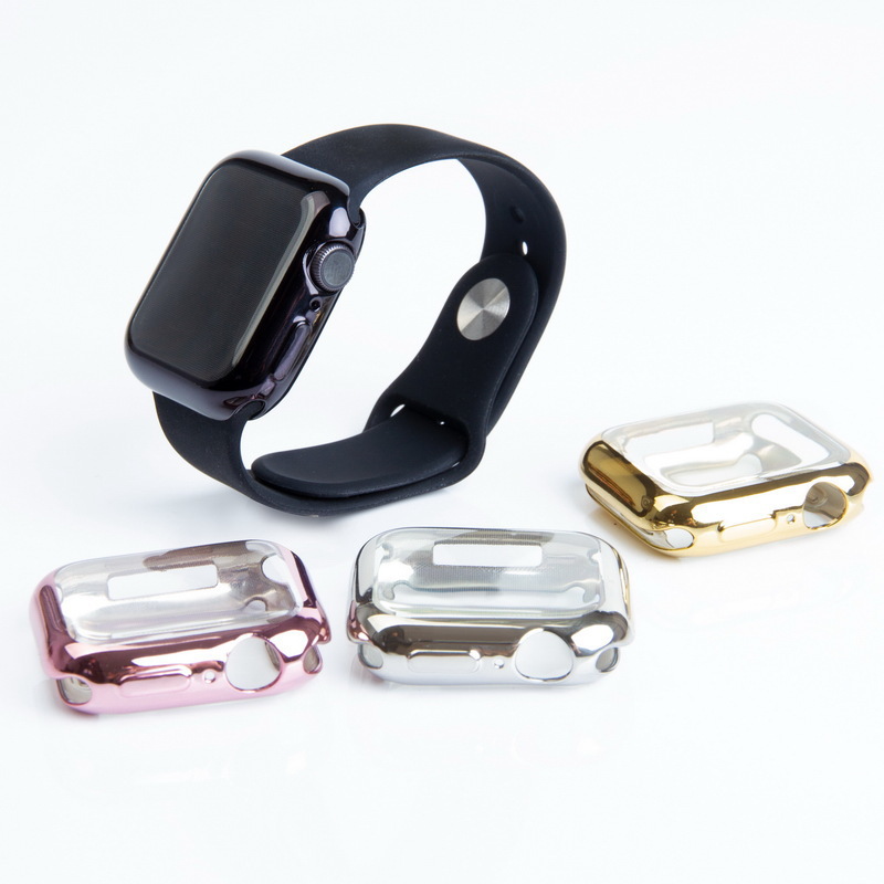 AppleWatch AppleWatch Apple Watch Tpu todo incluido Funda de reloj suave transparente s8 Funda protectora galvanoplastia s10