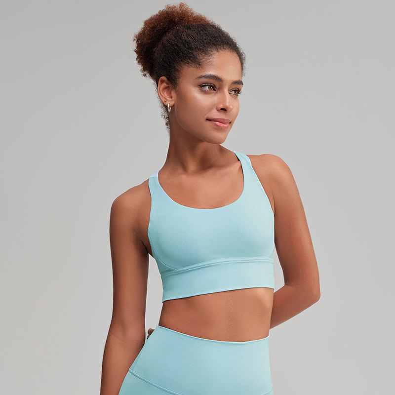 Ropa de yoga, espalda cruzada, ropa interior deportiva, a prueba de golpes, anti-caída, sujetador de yoga, chaleco de fitness, alta resistencia