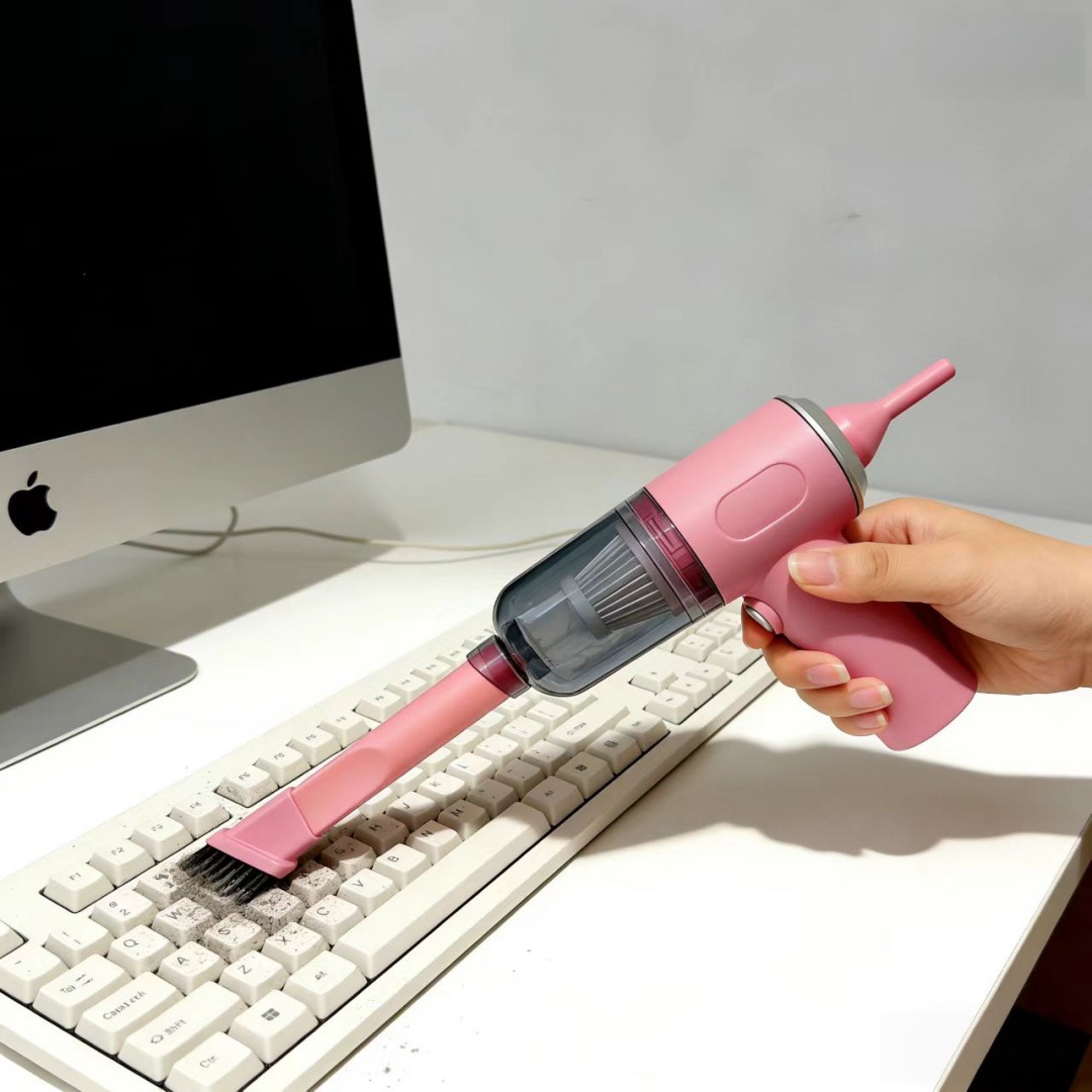 Wireless Handheld Vacuum Cleaner for Car and Home Use, Large Suction Power, Mini Rechargeable, Portable, Multi-Functional, Dual-Purpose for Suction and Blowing