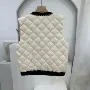 无袖v领轻薄秋冬棉马甲