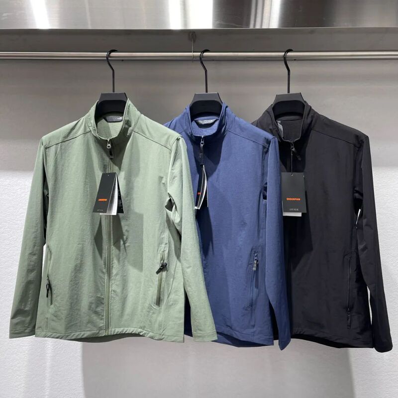 Fly Shuttle Series Lightweight Soft Shell Stretch Outdoor Windproof and Waterproof Men's Spring and Autumn Stand Collar Casual Jacket