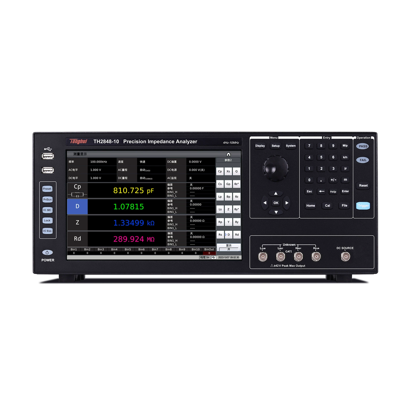 Tonghui TH2848 Прецизионный анализатор импеданса TH2848-02L/10 анализ параметров оценки импеданса трансформатора