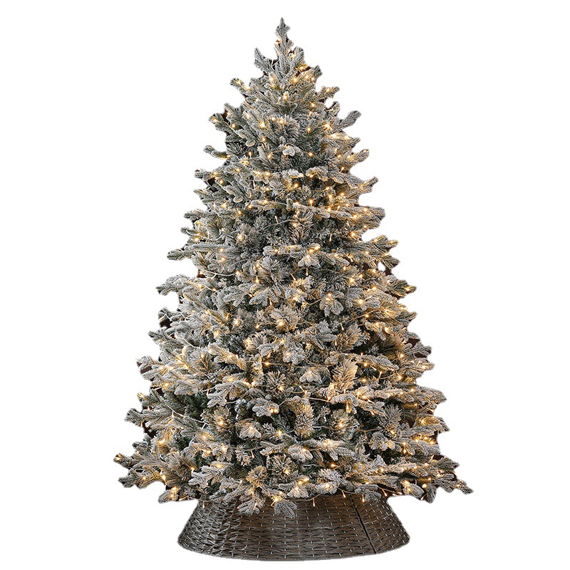 Nuevo árbol de Navidad transfronterizo, decoración de ventana de cedro gigante de lujo, decoración de centro comercial, pino de simulación encriptado, accesorios gratis