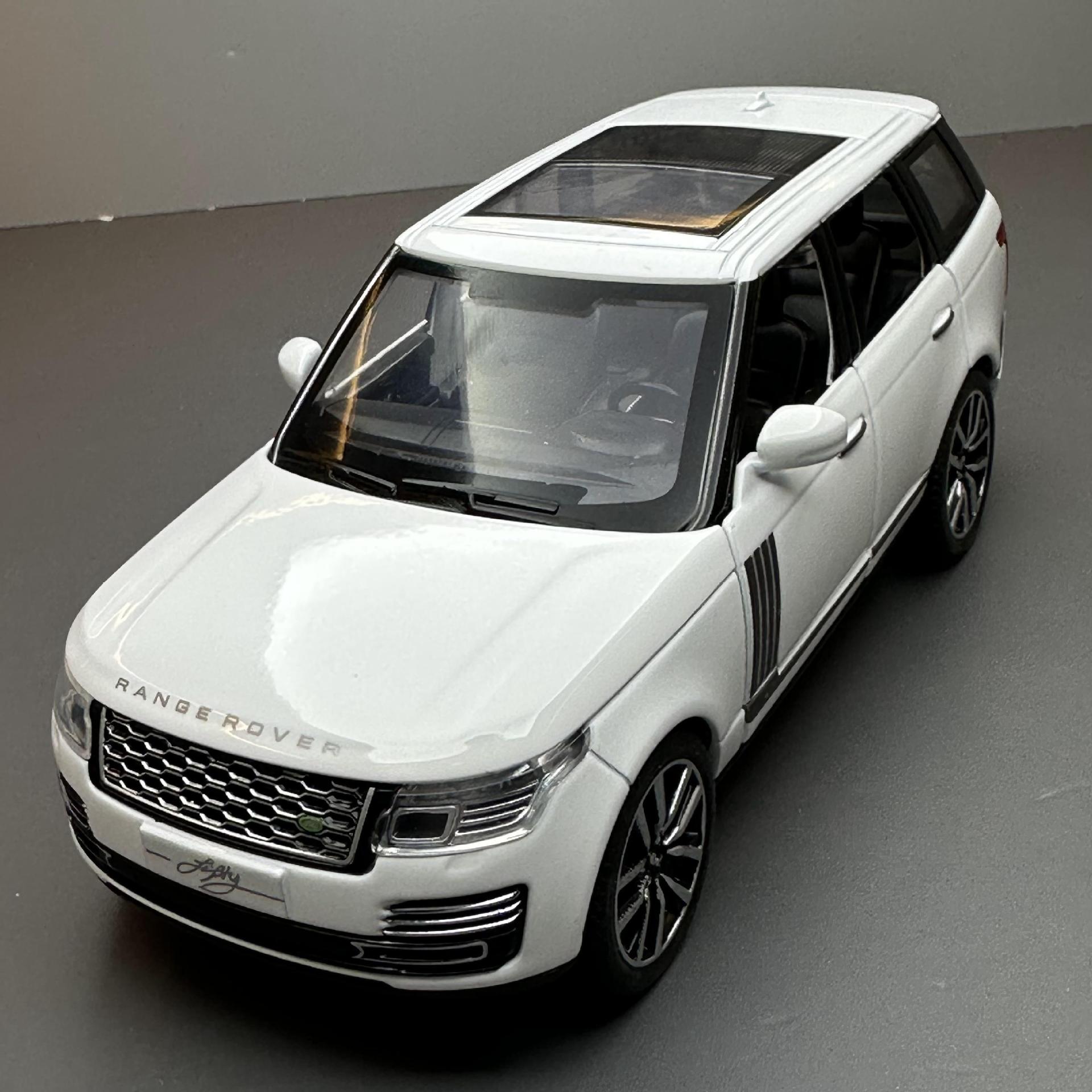 Qiyi aleación modelo de coche 1:32 genuino tierra Tiger Range Rover vehículo todoterreno Tire hacia atrás el sonido y la luz del coche de juguete modelo de música Decoración