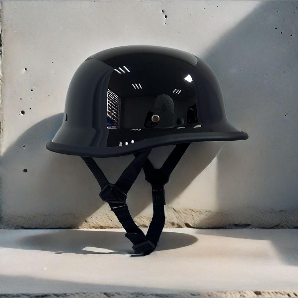 Cruise helmet, 3C certified helmet, motorcycle helmet, cap-style helmet, motorcycle steel helmet, Red half helmet, retro soldier helmet