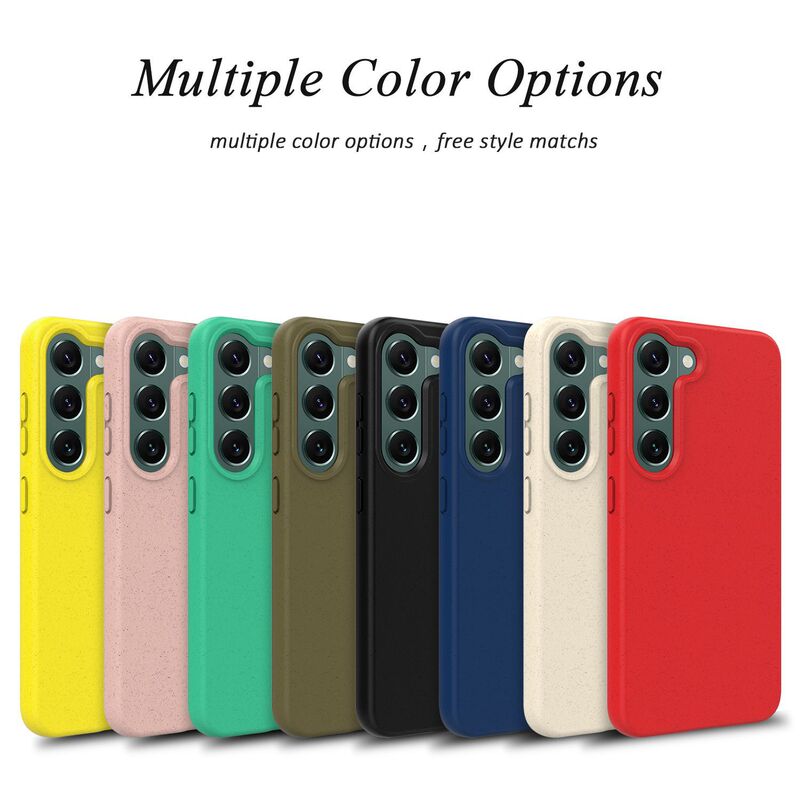 Biodegradable Wheat Straw Shell Suitable for Samsung S24Ultra Eco-Friendly Phone Case Matte Skin-Friendly Feel A33 Protective Cover