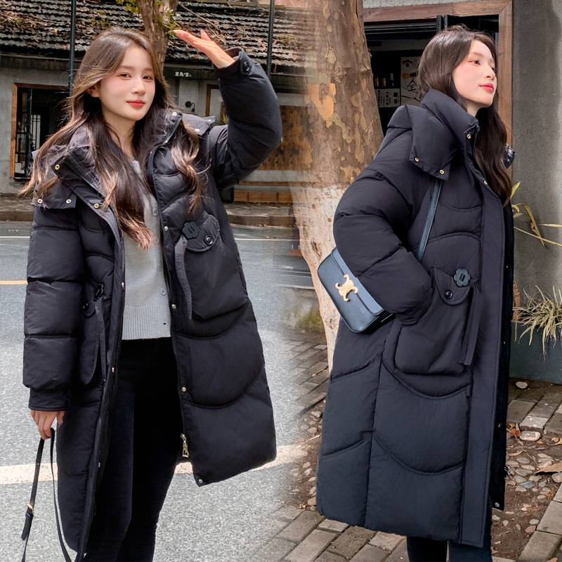 Algodón grueso para mujeres 2025, otoño y invierno nuevo estilo coreano de tamaño grande suelto, chaqueta de algodón de moda