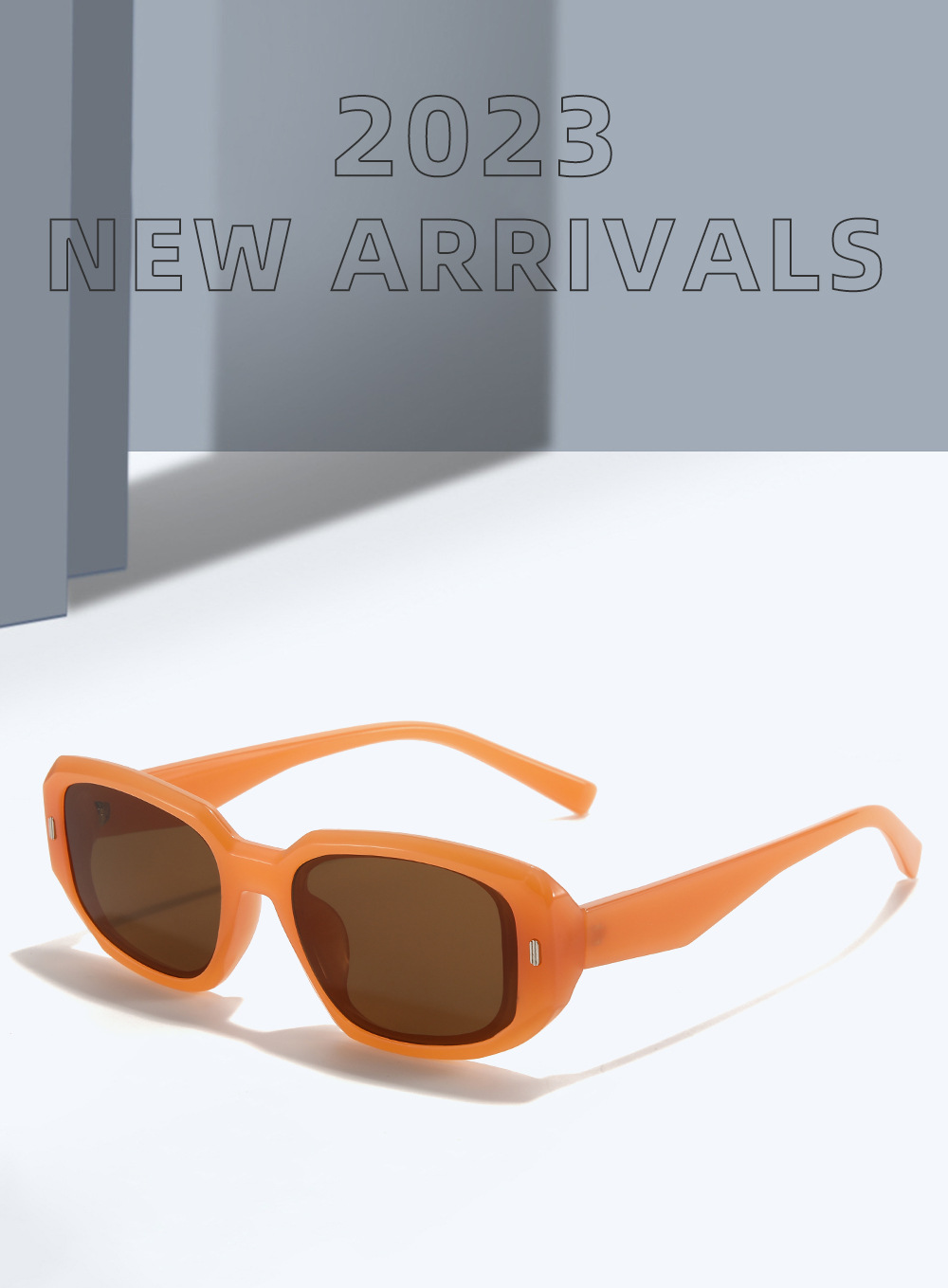Lindo Color Sólido Ordenador Personal Cuadrado Fotograma Completo Gafas De Sol Hombre display picture 1