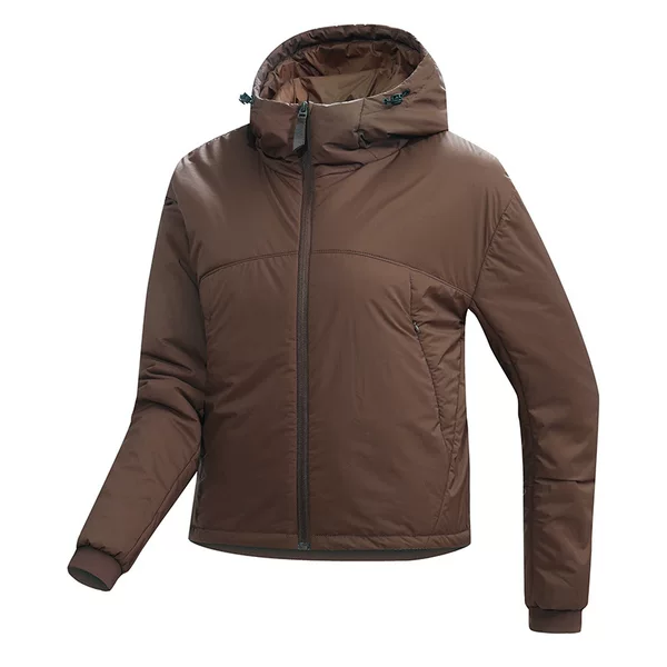 Hooded Lightweight Short Down-Like Jacket, Warm and Windproof Padded Coat, Lightweight Windproof Outerwear