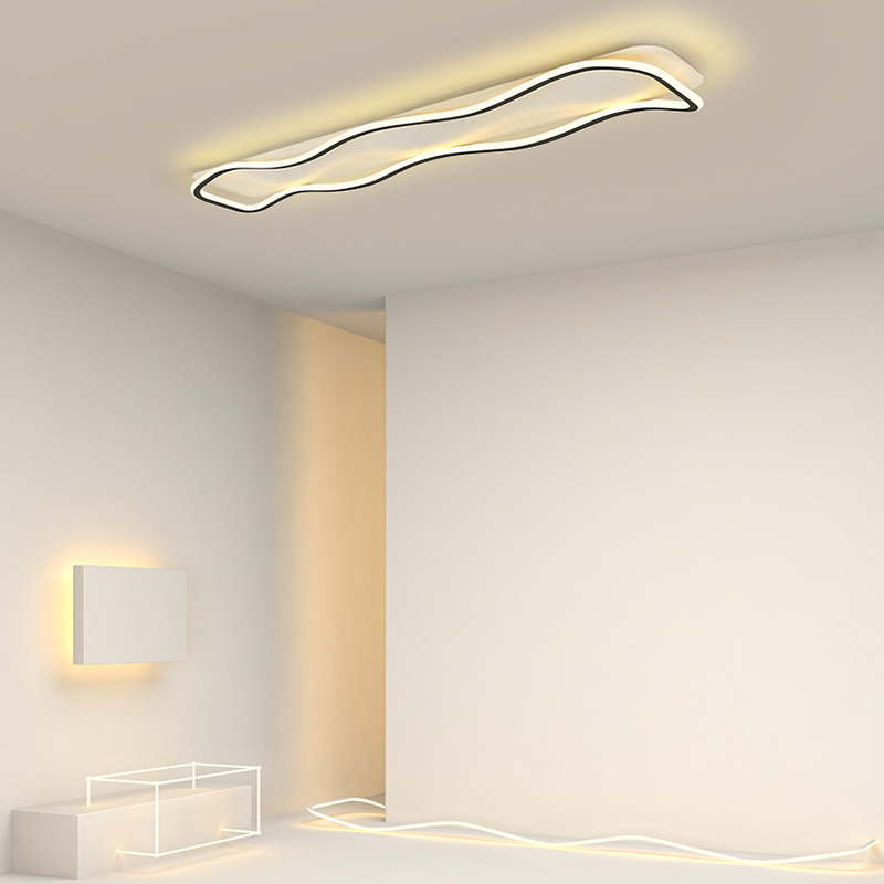 Balcón de vestíbulo ondas nórdicas luces de techo luces de vestíbulo luces de techo luces modernas simples