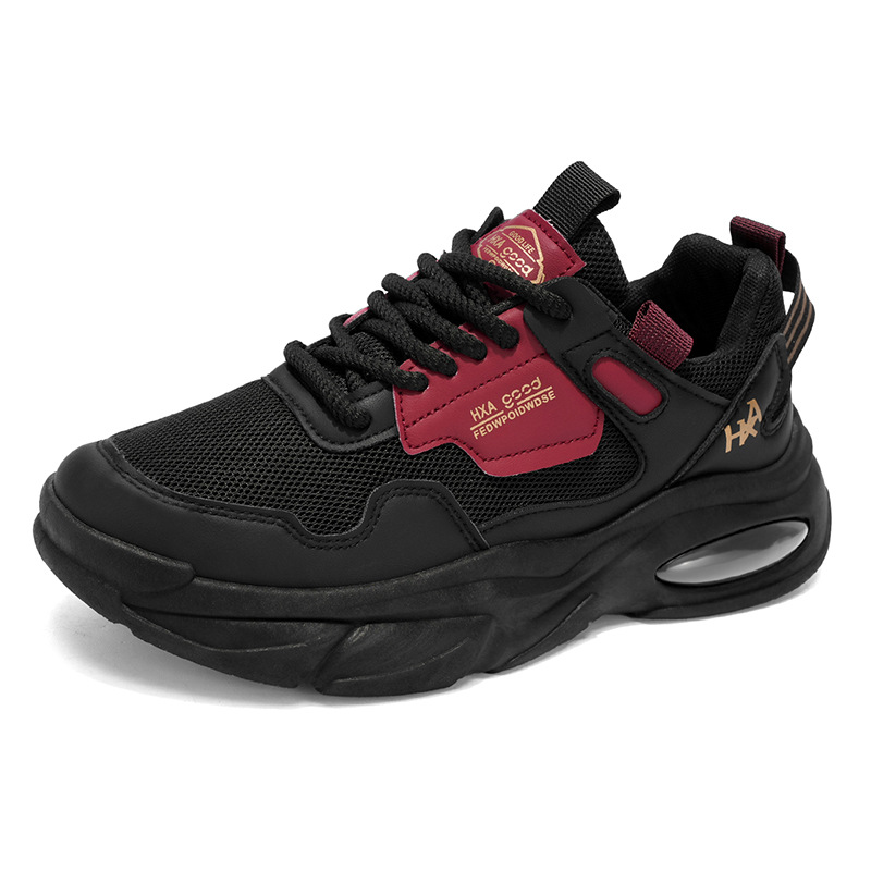 Zapatos de hombre 2026 nueva primavera suela gruesa aumentada casual versátil zapatos deportivos de correr malla respirada antideslizante zapatos de papá