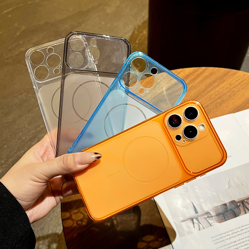 Large Window Corning Case 17Promax Suitable for Apple 17Pro Phone Case 15 Fine Ring Transparent Frosted Soft Case 16