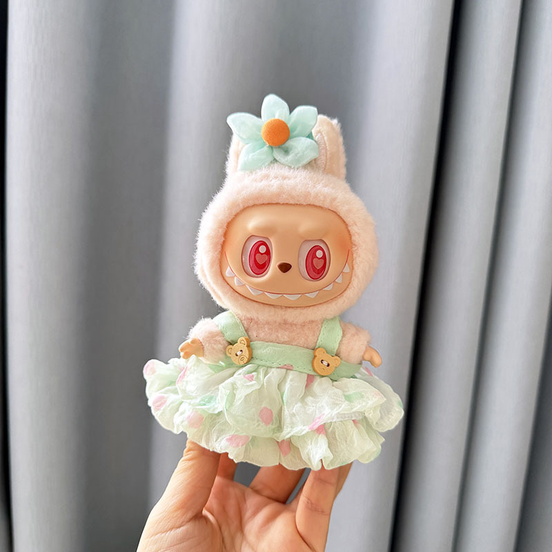 仅售衣服] 一二代钥匙扣La布布衣服挂件拉布布娃衣连衣裙珍珠发饰|undefined