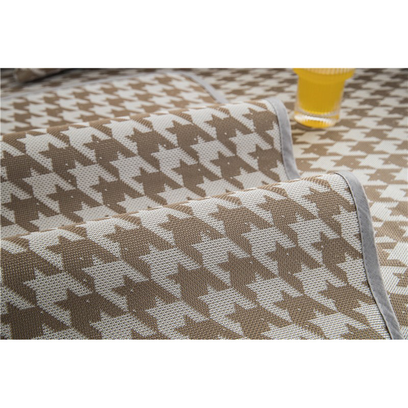 夏季全涤冰丝3D电脑提花针织冰感面料沙发套凉席汽车坐垫冰丝布料