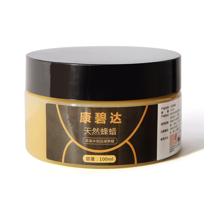 En stock suministro de muebles de madera maciza pulido piso cuidado natural cera de abejas mantenimiento pulido brillo resistente al desgaste cera impermeable