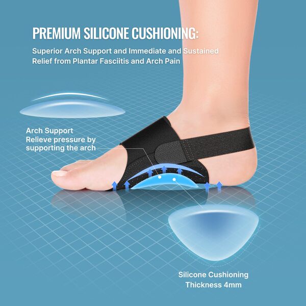 Arching Bow Bow Proter orthopedic insoles Slip -footed Foot Foot…