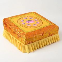 仏陀を崇拝するための分解および洗浄用の礼拝マット、蓮の花、頭を垂らす、礼拝用スツール、ひざまずくマット、ひざまずくクッション、家庭用椅子、寺院、無垢材の仏殿